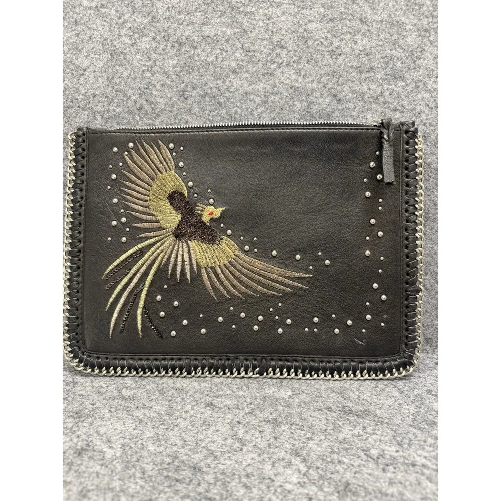 Topshop embroidered Bird‎ vegan leather crossbody bag. No Chain